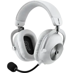 Безжични слушалки Logitech G PRO X3 LIGHTSPEED, с микрофон, White (981-001748)