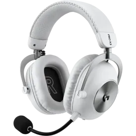 Безжични слушалки Logitech G PRO X3 LIGHTSPEED, с микрофон, White (981-001748)