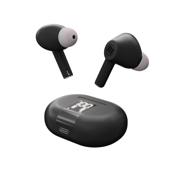 Безжични слушалки Maxell MAXPODS, TWS, ANC, In-Ear, Black