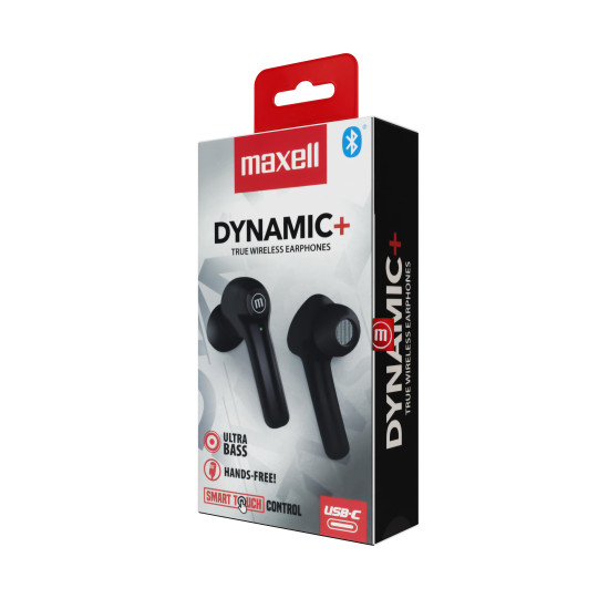 Безжични слушалки MAXELL Dynamic True Wireless, Black