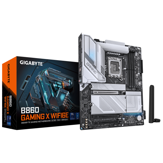 Дънна платка GIGABYTE B860 GAMING X WIFI, ATX, LGA1851, DDR5, PCIe 5.0, Wi-Fi6E