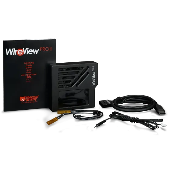 Датчик за видеокарта Thermal Grizzly WireView Pro II GPU, 12V-2x6, Reversed, Black (TG-WV-P2-H19R)