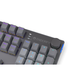 Безжична клавиатура Endorfy Thock Wireless V2 Full Size, PBT, Endorfy Yellow switch, US Layout, RGB, Gray
