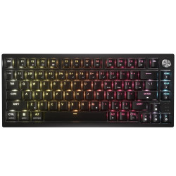 Безжична клавиатура Corsair K65 Plus RGB 75%, MLX Fusion Tactile Yellow Switch, Black