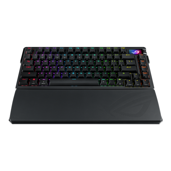 Безжична клавиатура ASUS ROG Azoth Extreme, 75%, ROG NX Snow Switch, RGB, Black (90MP03MA-BKUA01)