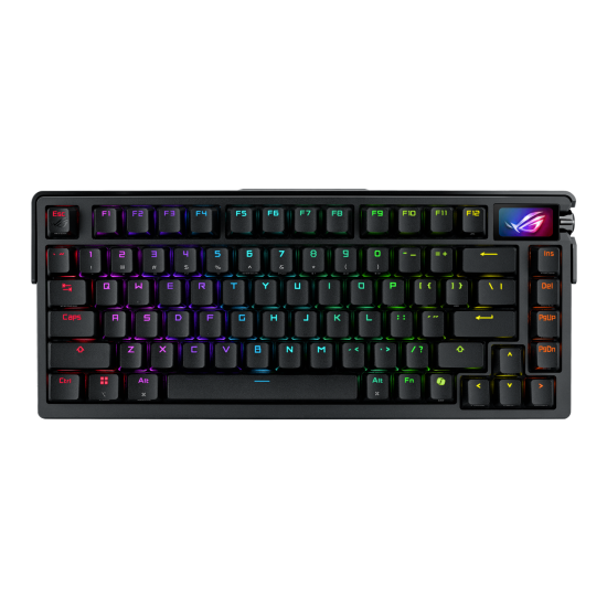 Безжична клавиатура ASUS ROG Azoth Extreme, 75%, ROG NX Snow Switch, RGB, Black (90MP03MA-BKUA01)