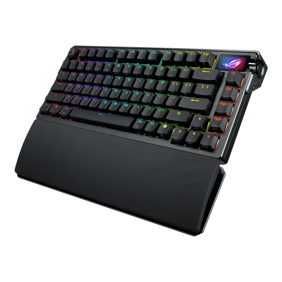 Безжична клавиатура ASUS ROG Azoth Extreme, 75%, ROG NX Snow Switch, RGB, Black (90MP03MA-BKUA01)