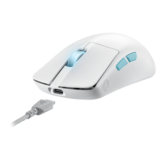 Безжична мишка ASUS ROG Harpe Ace Aim Lab Edition, White