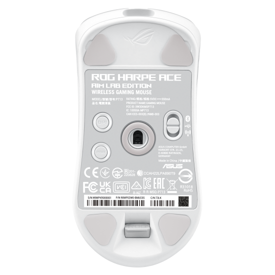 Безжична мишка ASUS ROG Harpe Ace Aim Lab Edition, White