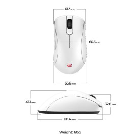 Безжична мишка ZOWIE EC3-DW 4K, White