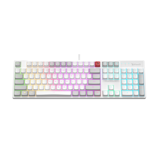 Клавиатура A4Tech Bloody B230N, Neon подсветка, White (B230N-WH)