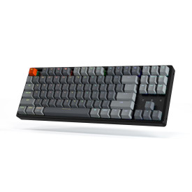Безжична клавиатура Keychron K8 Aluminum TKL, Gateron Blue суичове, RGB, Black