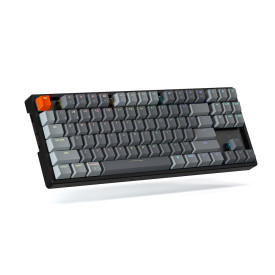 Безжична клавиатура Keychron K8 Aluminum TKL, Gateron Blue суичове, RGB, Black