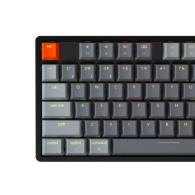 Безжична клавиатура Keychron K8 Aluminum TKL, Gateron Blue суичове, RGB, Black