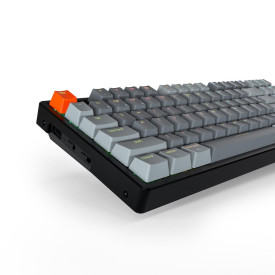 Безжична клавиатура Keychron K8 Aluminum TKL, Gateron Blue суичове, RGB, Black