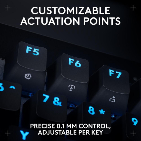 Клавиатура Logitech G Pro X RAPID TKL, Magnetic Analog Switch, Black