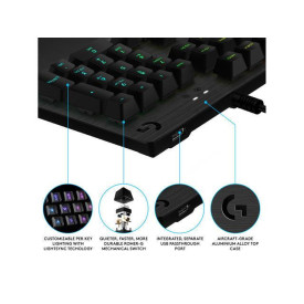 Клавиатура Logitech G512, GX Brown Tactile Switch, Black