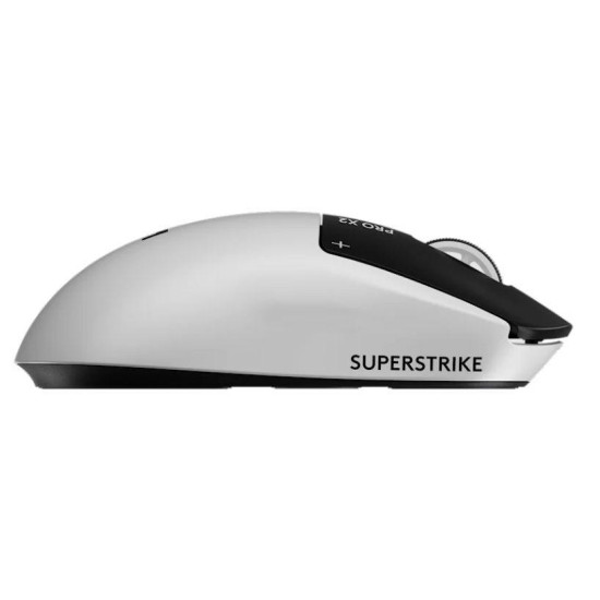 Безжична мишка Logitech G Pro X2 Superstrike, 44000 DPI, 8000Hz, Lunar Eclipse (910-007776)