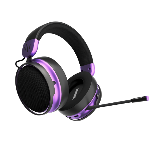 Безжични слушалки Dark Project Sono Wireless, с микрофон, Black/Violet (DPP_SONO_WLESS_BLACK)