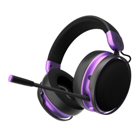 Безжични слушалки Dark Project Sono Wireless, с микрофон, Black/Violet (DPP_SONO_WLESS_BLACK)