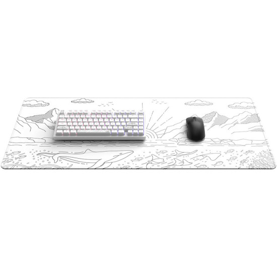 Подложка за мишка Dark Project Nostra White XL