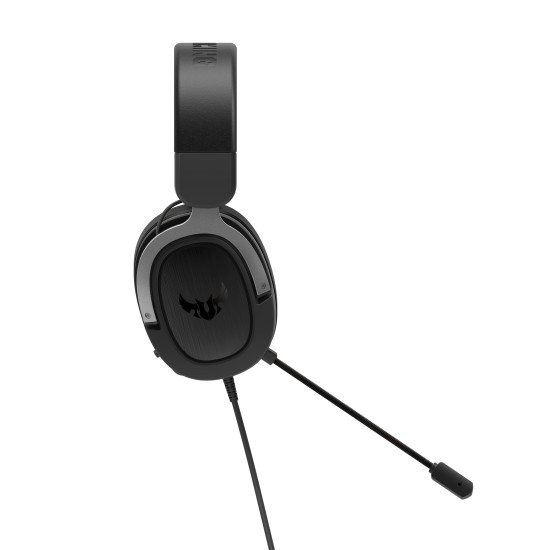 Слушалки ASUS TUF Gaming H3 Gun Metal, 7.1 Surround Sound, USB, Mic, Black