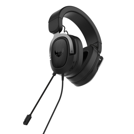 Слушалки ASUS TUF Gaming H3 Gun Metal, 7.1 Surround Sound, USB, Mic, Black