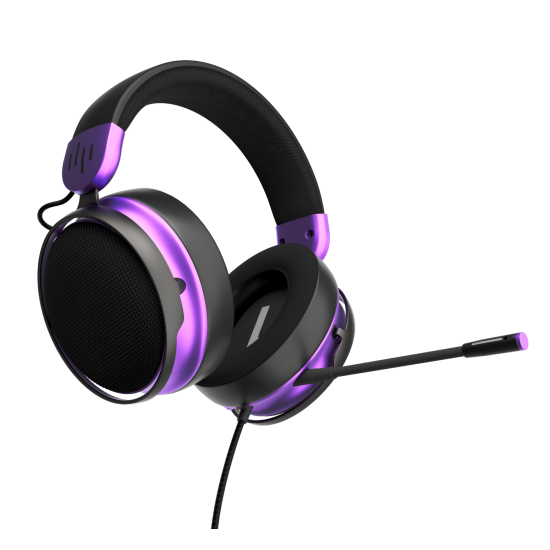 Слушалки Dark Project Sono Wired - Black/Violet