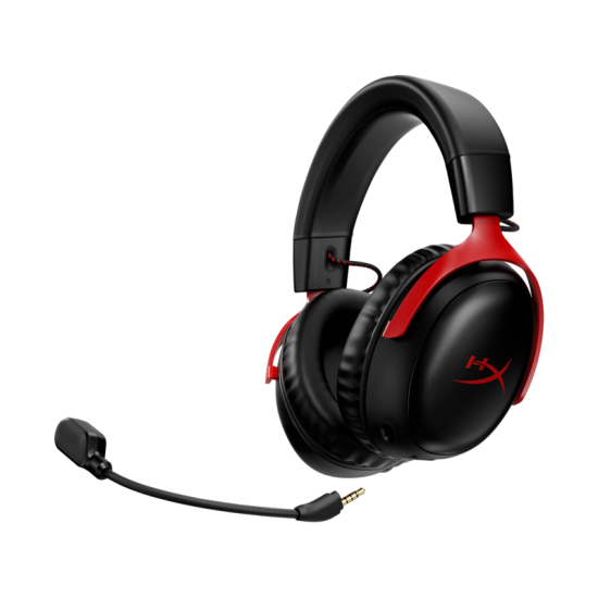 Безжични слушалки HyperX Cloud III, Red/Black