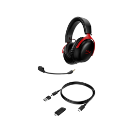 Безжични слушалки HyperX Cloud III, Red/Black