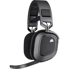 Безжични слушалки HS80 RGB WIRELESS Premium Gaming Headset with Spatial Audio, Carbon