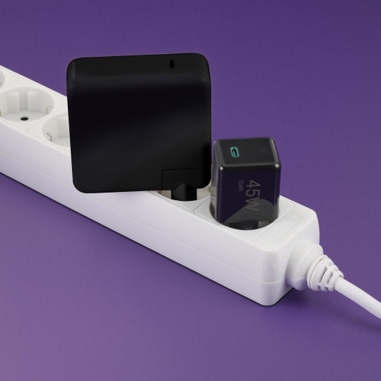 Зарядно HAMA 201987, GaN, USB-C, PD, 45 W, черно