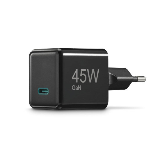 Зарядно HAMA 201987, GaN, USB-C, PD, 45 W, черно