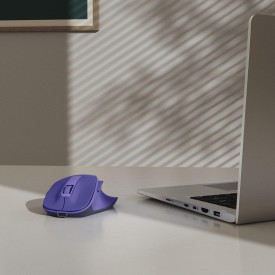 Безжична мишка HAMA WM-500 Recharge, 6 бутона, тиха, Purple