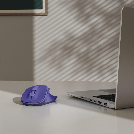 Безжична мишка HAMA WM-500 Recharge, 6 бутона, тиха, Purple