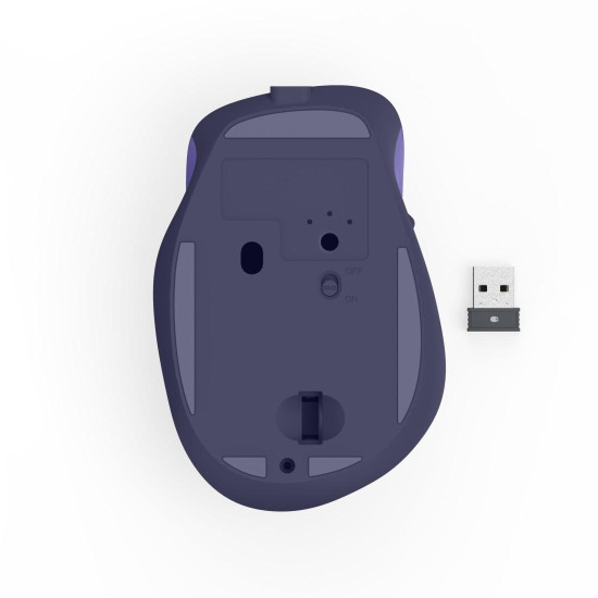 Безжична мишка HAMA WM-500 Recharge, 6 бутона, тиха, Purple