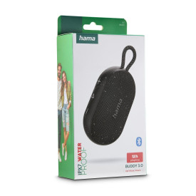 Преносима тонколона Hama Buddy 3.0, водоустойчива IPX7, 6W, Black