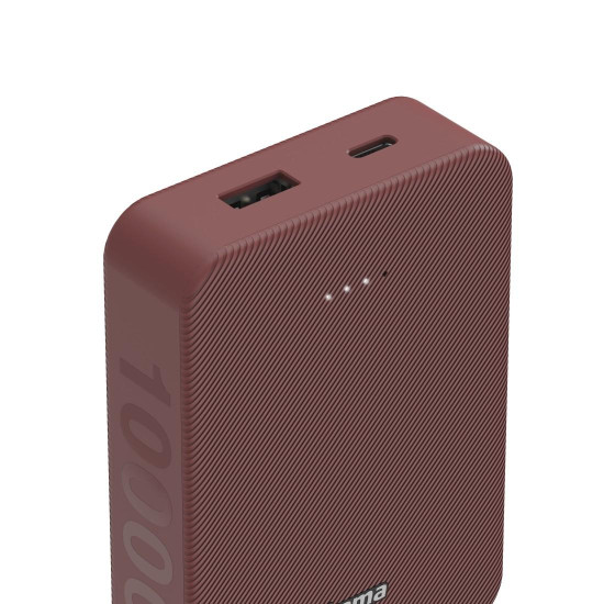 Външна батерия HAMA Colour 10, 10000 mAh, 201714, Red
