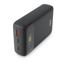Външна батерия HAMA PD20-W20 201780, 20000 mAh, 2x USB-C, 1x USB-A, Fast Charging