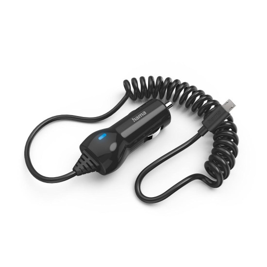 Зарядно за кола HAMA 201608, с Micro USB кабел, 6W, 1.0 м.
