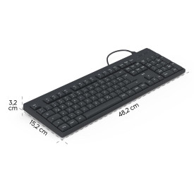 Клавиатура HAMA CK-100, HAMA-173050, USB-C, Black