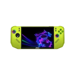 Портативна конзола MSI CLAW A8 BZ2EM-058GR - 8-инча IPS FHD+, 120Hz, VRR, 24GB LPDDR5x, 1TB SSD, Windows 11 Home, Neon Green