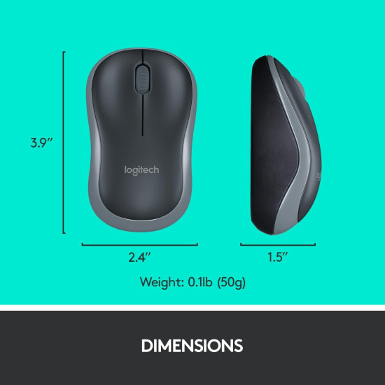Комплект клавиатура и мишка Logitech MK270, Black