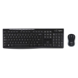Комплект клавиатура и мишка Logitech MK270, Black