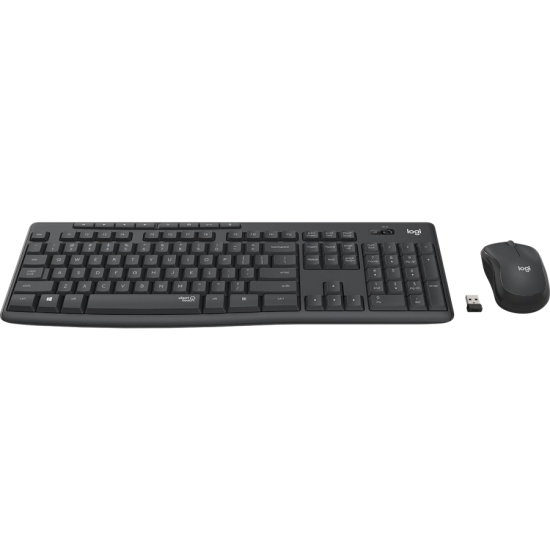 Комплект клавиатура и мишка Logitech MK295, Black