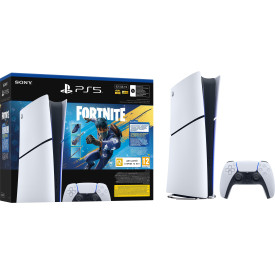 Конзола PlayStation 5 Slim, 825GB - Digital Edition + Fortnite Flowering Chaos