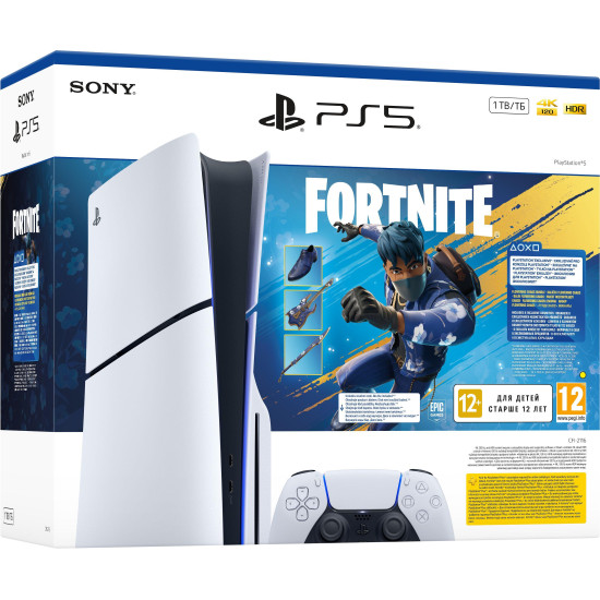 Конзола SONY PlayStation 5 Slim, 1TB + Fortnite Flowering Chaos