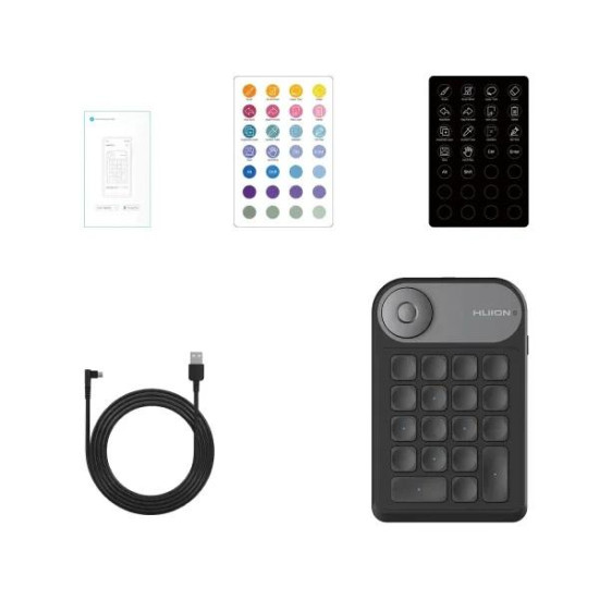 Мини клавиатура за графичен таблет Huion Keydial Mini K20
