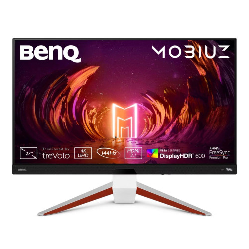 Монитор BenQ EX2710U MOBIUZ, 27 инча, IPS, 3840 x 2160, 144Hz, 1 ms, AMD FreeSync, HDR 600
