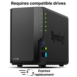 NAS устройство Synology DS225+, за 2 диска, Intel Celeron J4125 , 2GB DDR4